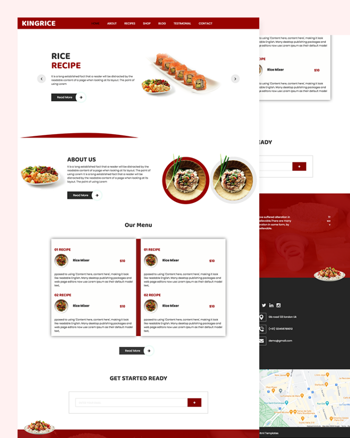 Kingrice - Cloud Kitchen Website Restaurant template