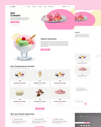 Romyk - Ice Cream parlour Website template