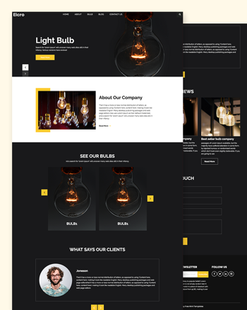 Elcro - Electricity Services Website Template