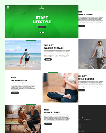 Lifestyle - YOGA LIFE AND FITNESS Website Template