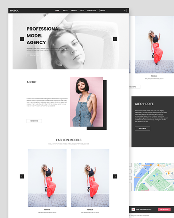 Modol – Fashion Professional Model Agency Website template