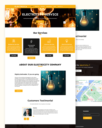 Electricca – Electrical Services Website template