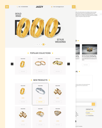 Jazzy - Jewellery html Website templates