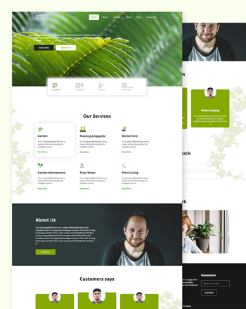 Greenscape – Lawn &#038; Landscaping Website template